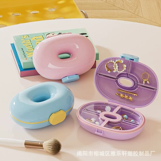 便携药品分装盒随身保健品收纳盒跨境药盒药丸首饰耳环项链收纳盒