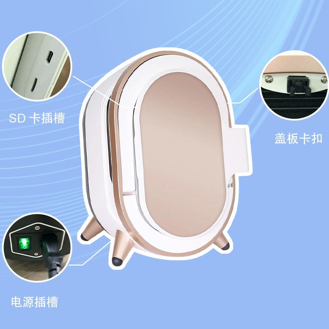 Detector de piel inteligente M9 transfronterizo, analizador de piel de cara completa, instrumento de prueba 3D, instrumento de gestión de pruebas de piel