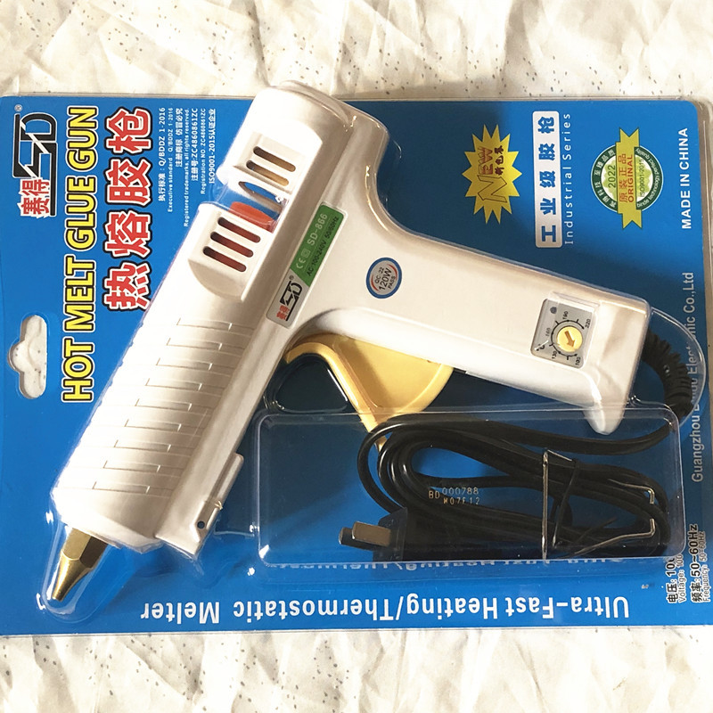 【 120W Temperature-adjustable Hot Melt Glue Gun 】 Wholesale of Sade SD866 electric hot melt glue gun 11mm glue stick gun pic 6