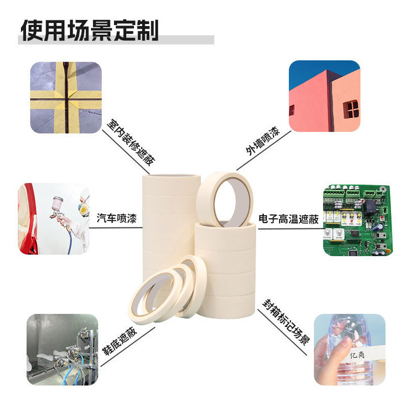 红色美纹纸胶带喜庆中粘婚庆美纹纸胶带汽车美容胶带美纹纸胶带