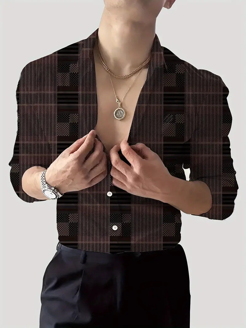 2025 nuevo estilo Amazon comercio exterior casual transfronterizo tendencia de moda salvaje camisa de manga larga de alta calidad MB12