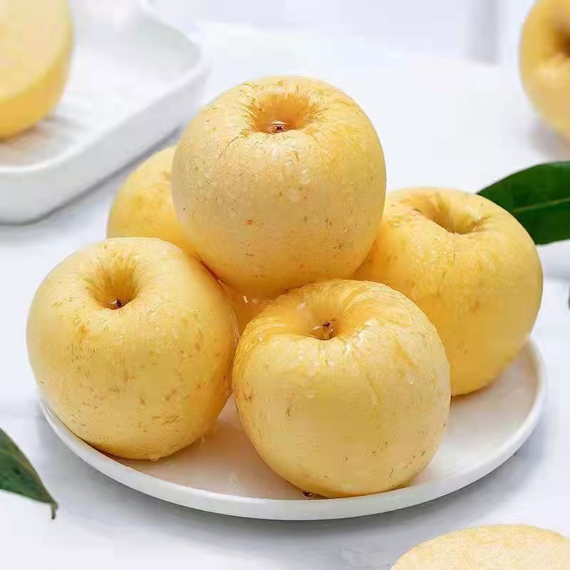 Yantai Golden Cream Fuji Apple Fresh Seasonal Fruit Picked Rock Candy Heart Crispy Sweet Juicy Whole Box Wholesale Yantai Golden Cream Fuji Apple Fresh Seasonal Fruit Picked Rock Candy Heart Crispy Sweet Juicy Whole Box Wholesale