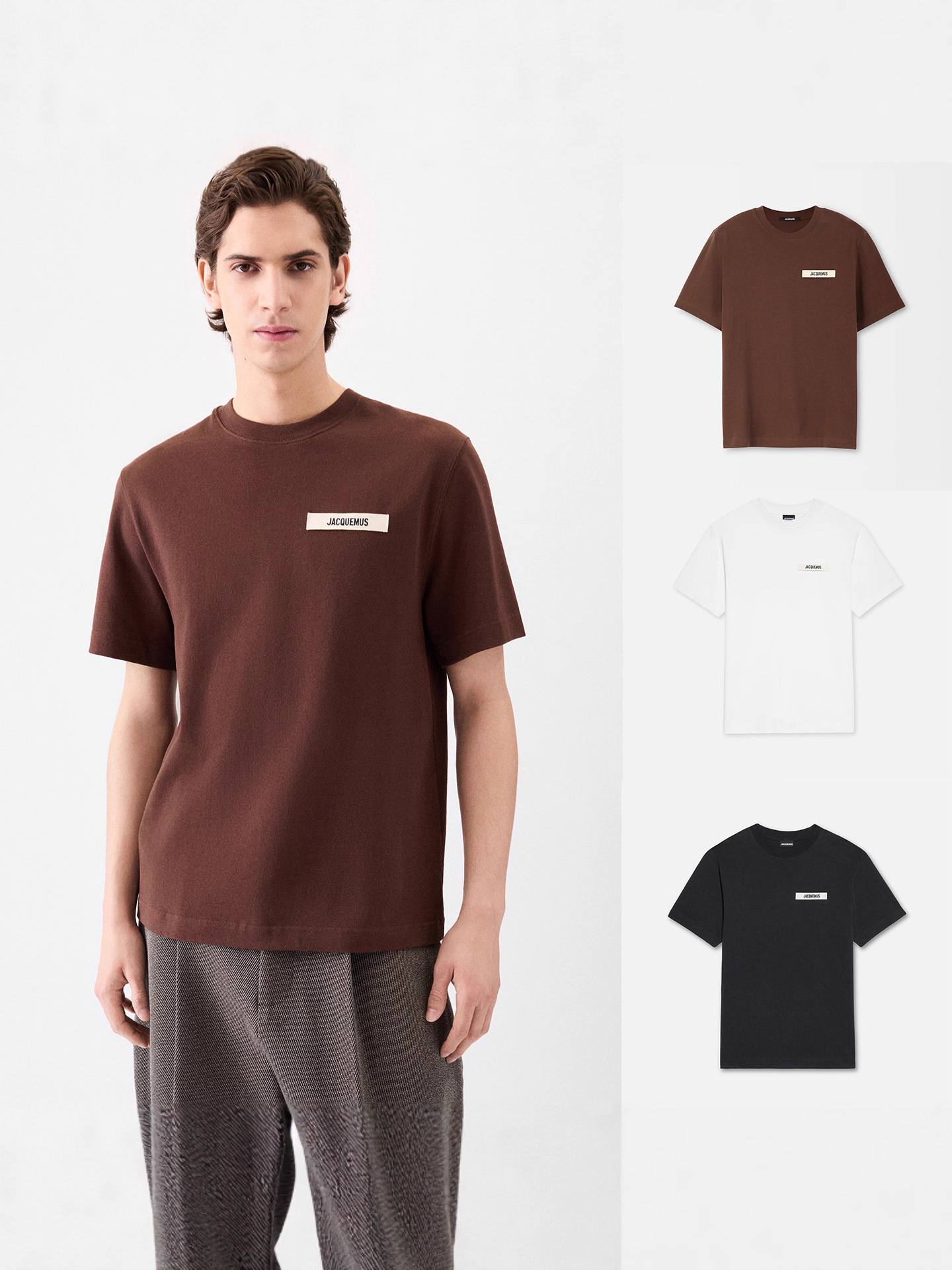 Kişi üçün yazlıq pambıq t-shirt, dəyirmi boğaz, geniş
