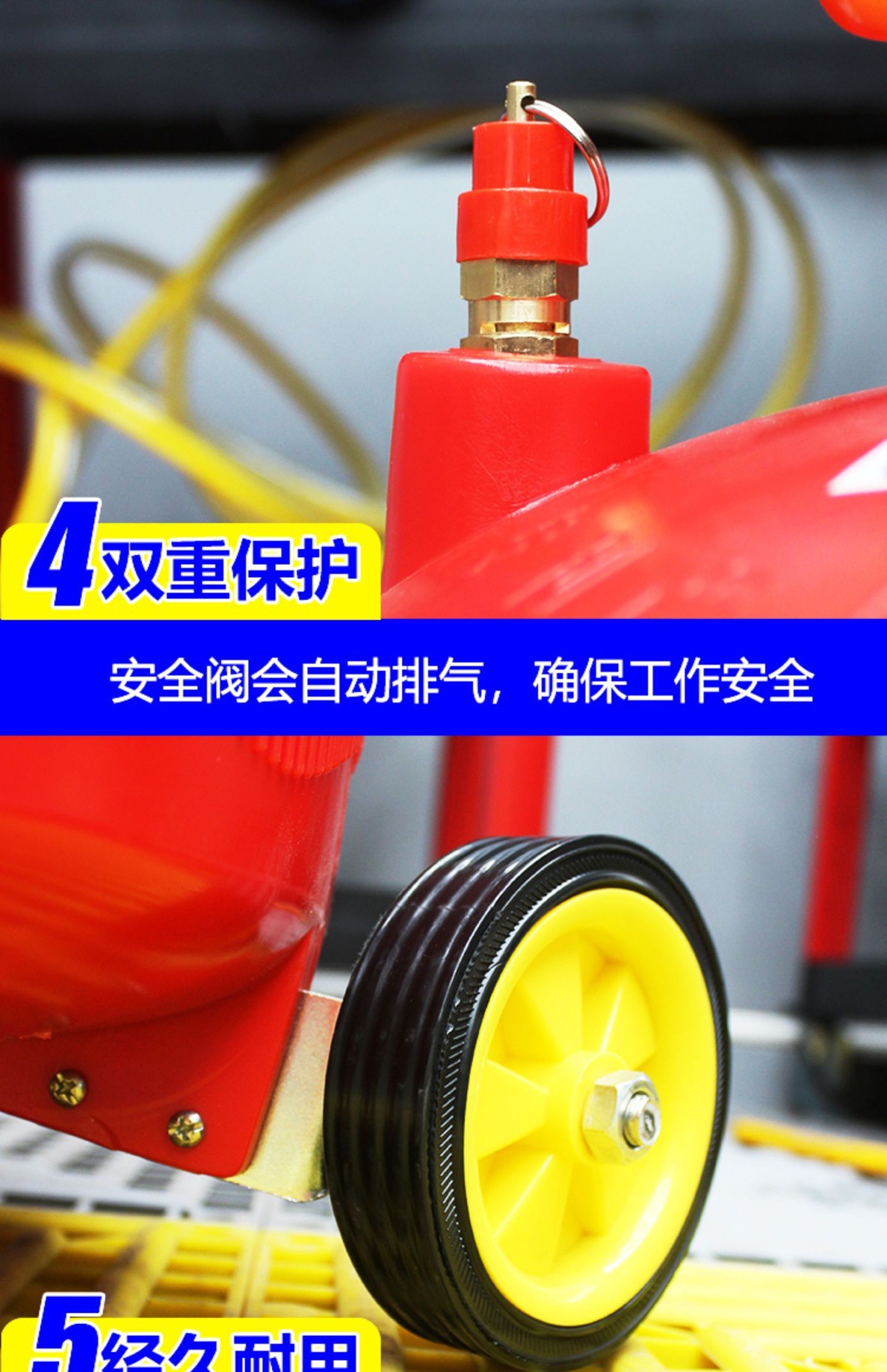 Car Wash Double-Tube Foam Machine High-Pressure Thickened Explosion-Proof Plastic Foam Bucket Water Wax Machine Car Wash Beauty Shop Car Wash Equipment