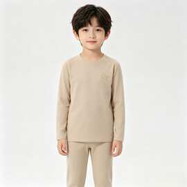 儿童秋衣秋裤套装男女童保暖内衣莱卡无骨纯棉打底宝宝家居服睡衣
