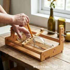 木质啤酒瓶切割器DIYGlass Bottle Cutter Kit酒瓶切割框架切瓶器