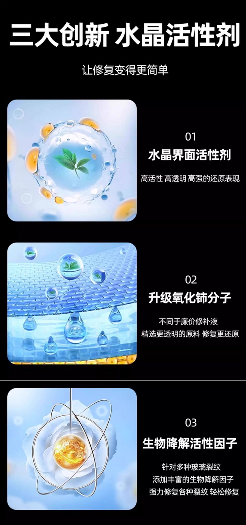 Car Glass Crack Repair Fluid, Front Windshield Crack Repair, Special Scratch Restoration Agent, Crack-Free Glue