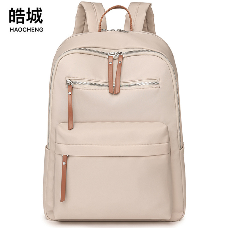 Estación independiente nueva casual mujer contraste color mochila simple nylon gran capacidad ordenador mochila estudiante mochila moda