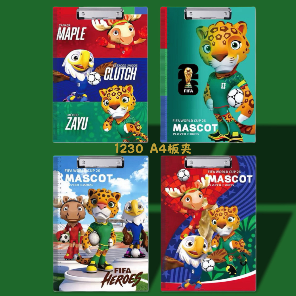 Nuevo grupo de caza de brujas transfronterizas A4 clip de tablero creativo de escritura de estudiantes tablero de prueba carpeta de papel de prueba carpeta de tablero de notas