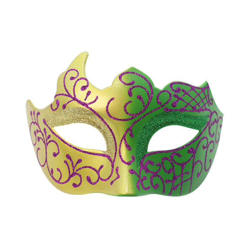 Halloween nueva corona de diamantes pareja baile máscara media cara set fiesta misteriosa disfraz