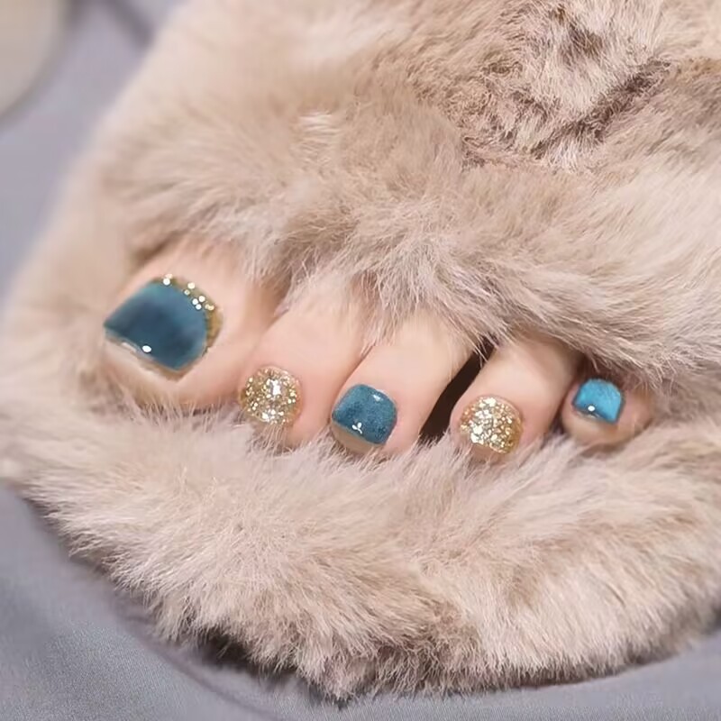 Internet celebridad hecho a mano ojo de gato dedo del pie uñas pieza de clavo acabado dedo del pie extraíble parche de uñas palo de uñas pieza de uñas desgaste de uñas