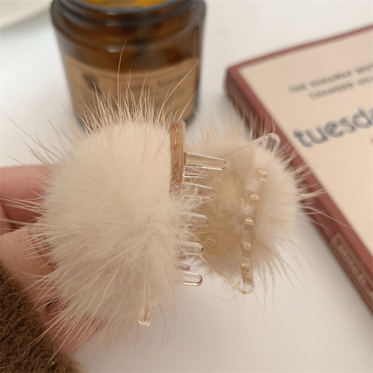 Hoher Pferdeschwanzclip Herbst und Winter feste Artefaktklauenklammer kleiner Clip Kopfschmuck Haarnadel weiblicher Haifischclip Anti-Kollaps Haarnadel weiblich_voghion.com