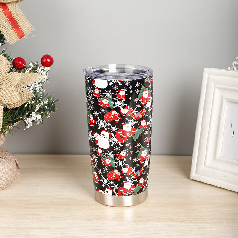 550g Weight Water Bottles Kitchen and drinking utensils Water Cup Event & Party Supplies 1 Piece Quantity Christmas, Daily Occasion Stainless Steel Material Christmas Festival Cartoon Pattern Vacation Style Christmas Vacation Cartoon Stainless Steel Water Bottles 1 Piece 6