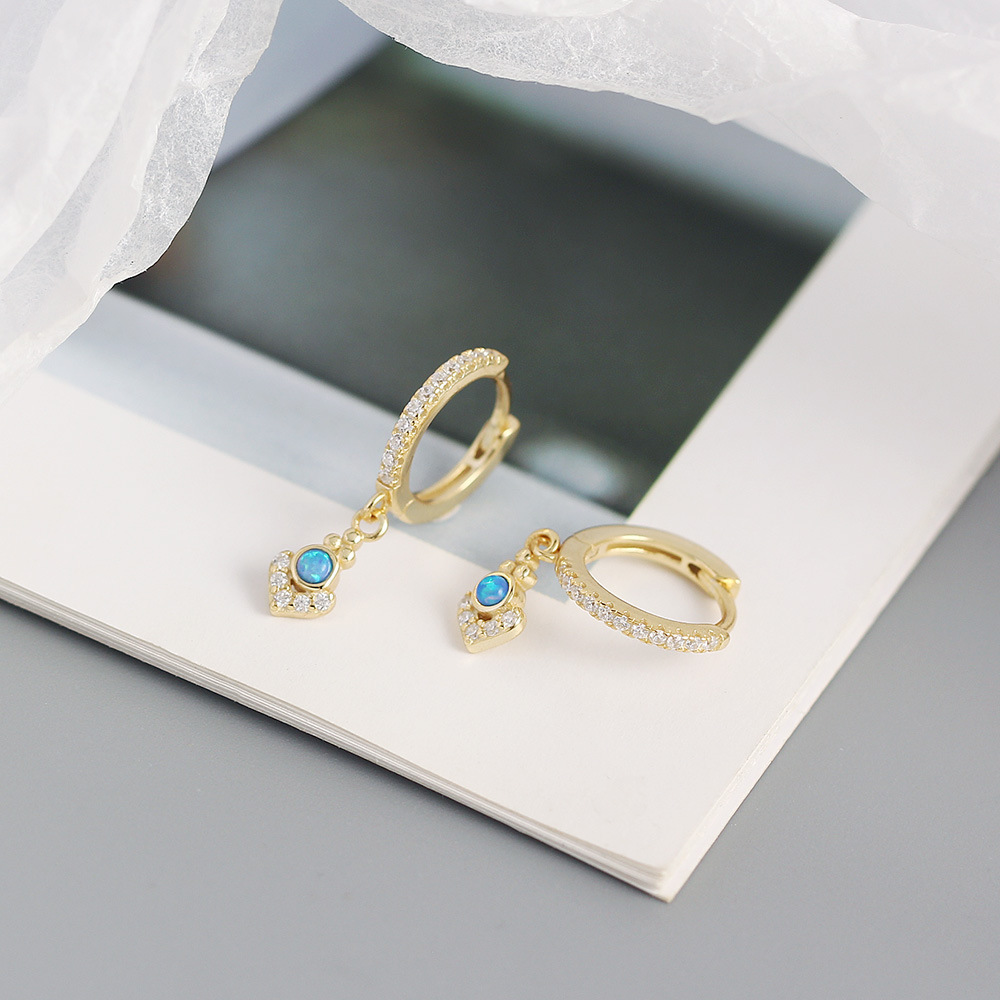 Géométrique Mode Gemme Placage Des Boucles D'Oreilles display picture 9