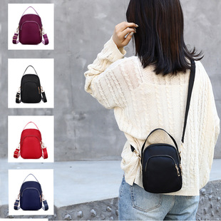 Nylon phone bag, shoulder bag, purse, one-shoulder bag, capacious handheld wallet