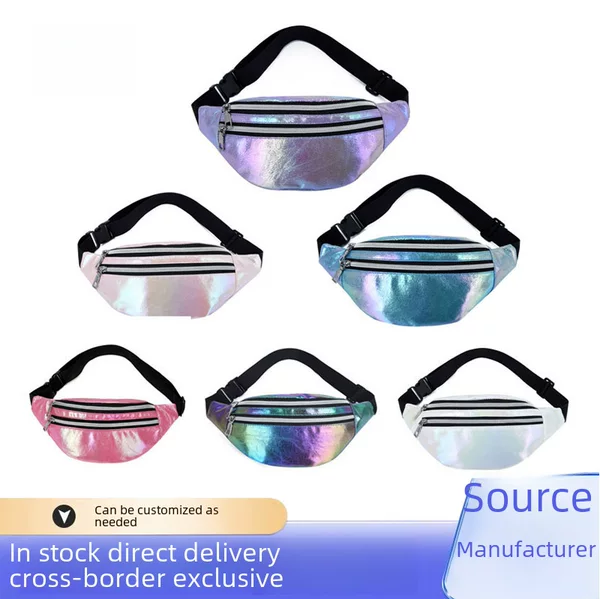 New Ultra-Soft Laser-Printed Women's Waist Bag, Women's Chest Bag, Outdoor Men's Fashion Cycling Phone Bag, Single-Shoulder Crossbody Bag