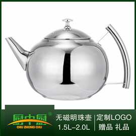不锈钢明珠壶小茶壶无磁电磁炉水壶咖啡壶多用壶酒店餐厅