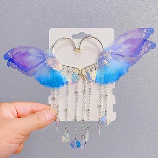Children's Bow Forehead Chain Princess Mermaid Pearl Tassel Hairpin Girls Mermaid Ear Hook Girls Hair Accessories