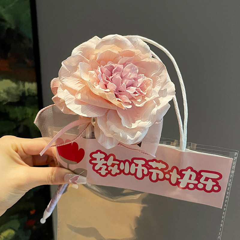 原创新款实用礼物花束金香花笔幼儿园郁开学教师节永生花笔签字笔|undefined