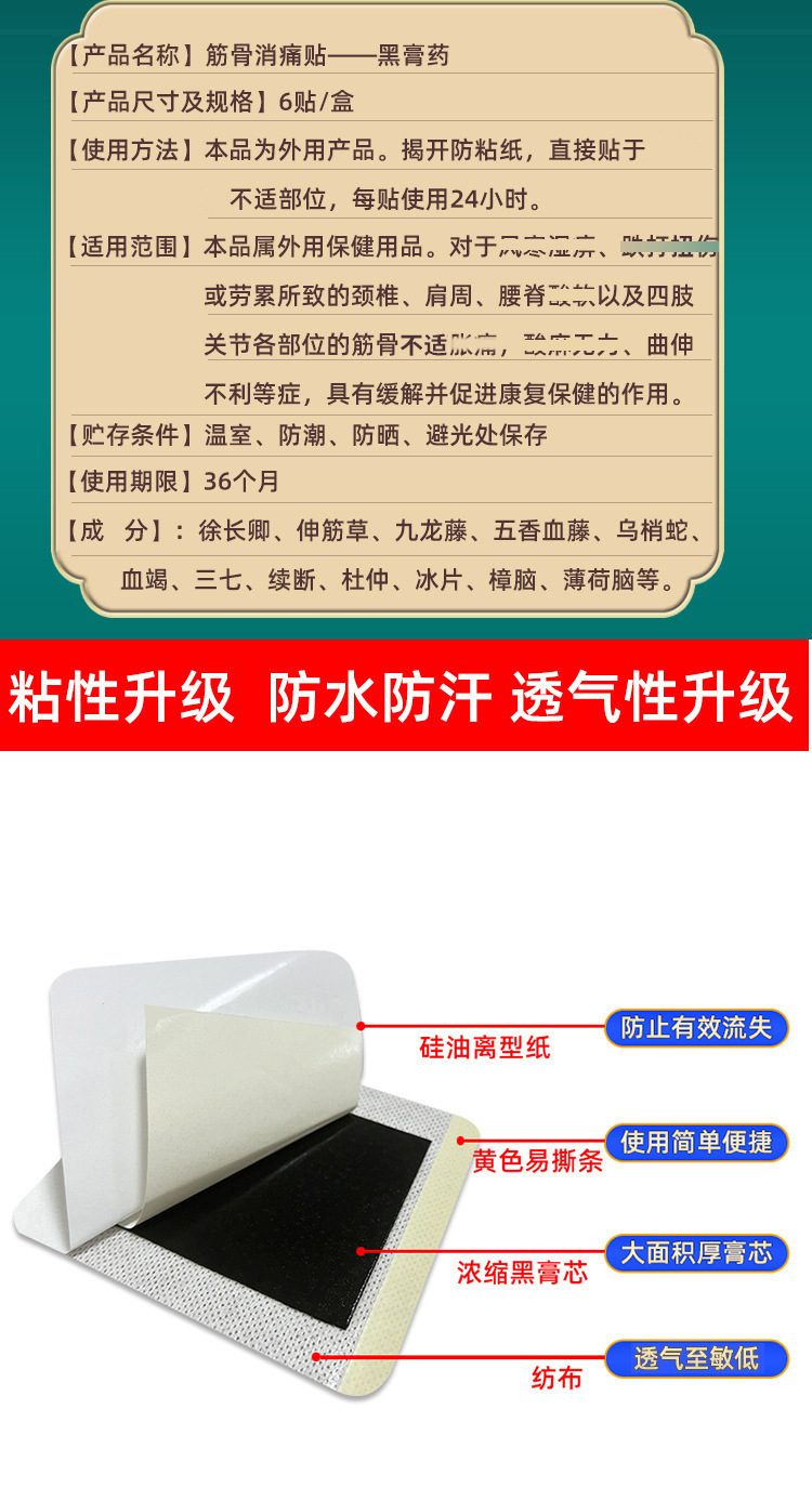 Herbal Pain Relief Patch for Neck Shoulder Waist and Legs External Use 8 Patches Per Box quality and texture