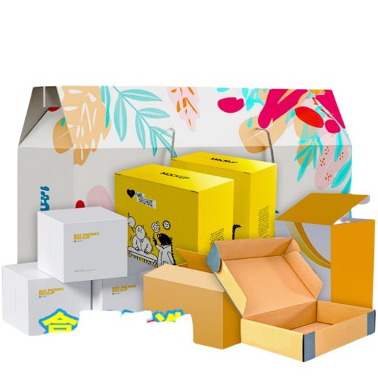 Color box customization factory packaging box customization box customization carton customization corrugated white cardboard material various box types