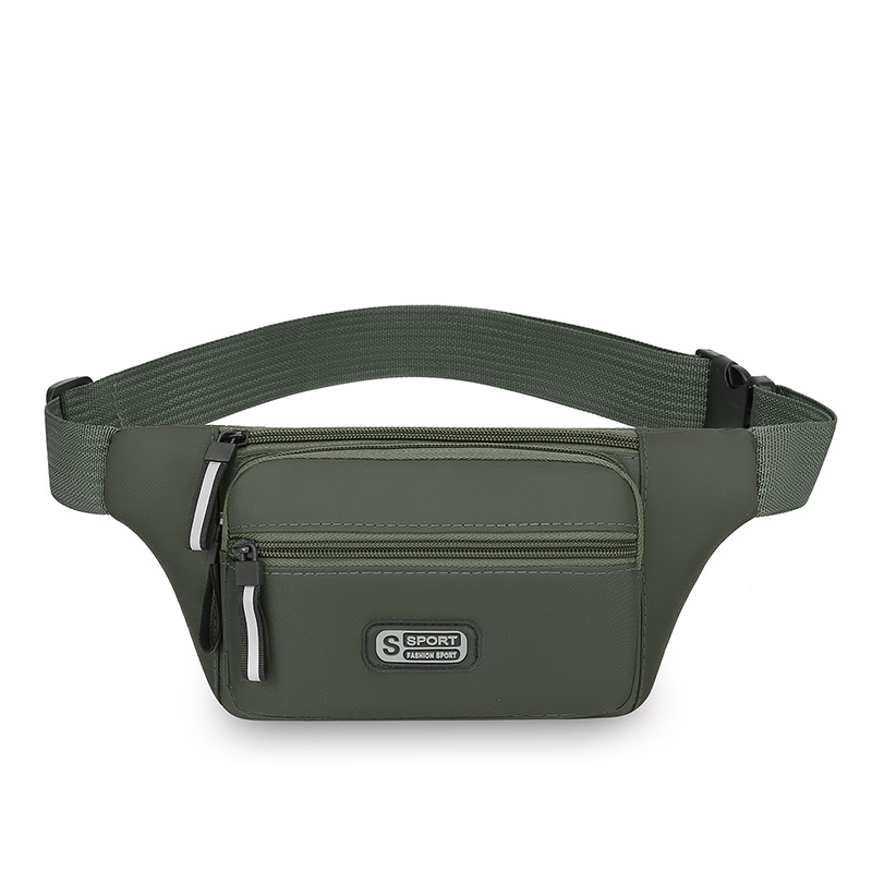 Riñonera deportiva unisex, bolso de pecho de negocio de cajero portátil, bolso de mensajero de hombro ligero de todos los partidos para desplazamientos diarios