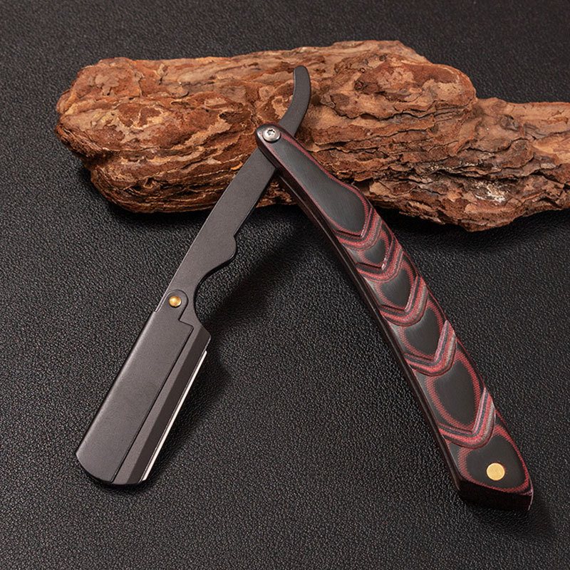 men's old-fashioned razor stainless steel for face for contouring
