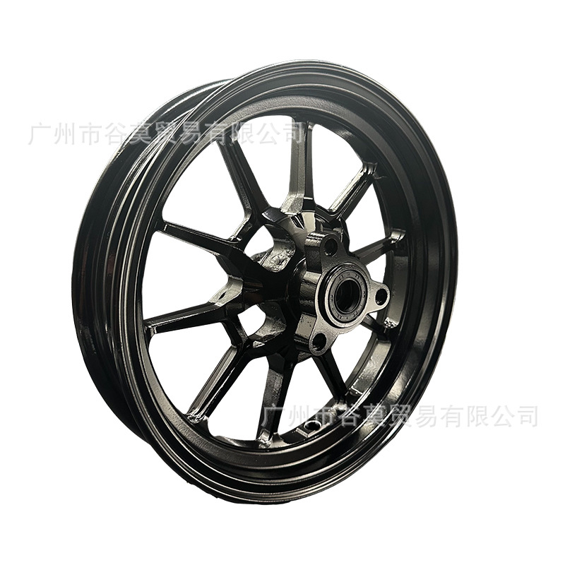 Linhai Kuki 10inch Front and Rear Wheel Hubs for Fuxi Qiaohe Guihuo 100Cc Lingying 100 Steel Rim Motorcycle