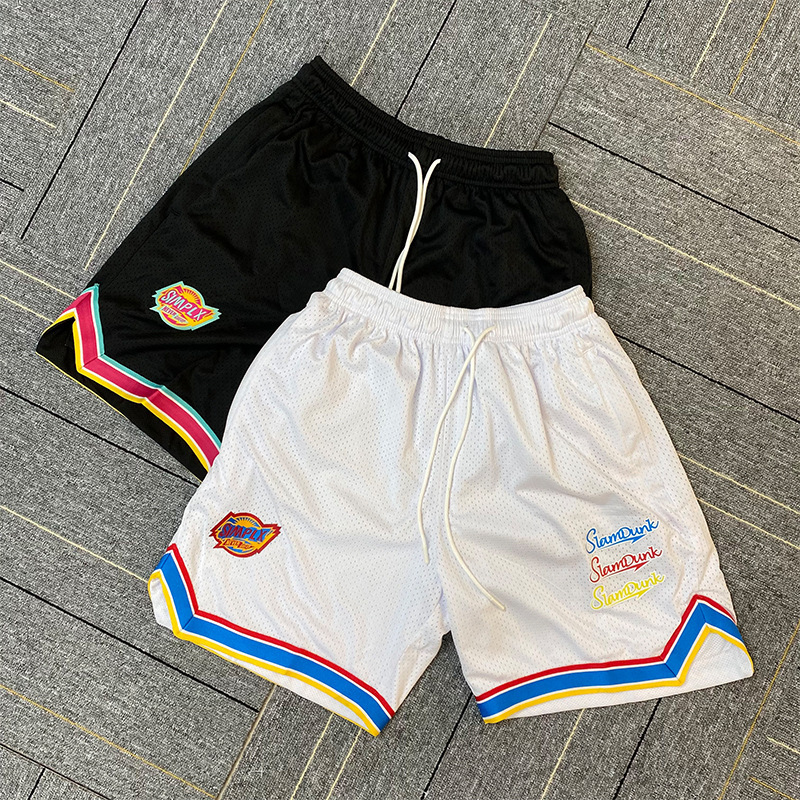 Feiren Zipper Double-Layer Basketball Pants American Shorts Sports Women's Summer Loose Running Fitness Pants Mesh Quick-Drying Shorts