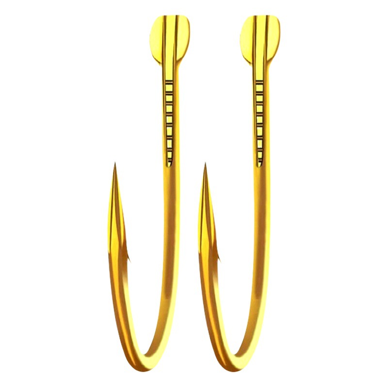 Bead Big Hook Thousand and Big Hook Mackerel Bead Gold Hook Double Slot Blood Slot Plus Casing Wire Slot Barbed Hook