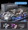 Racing car, acrylic lightweight stand, remote control