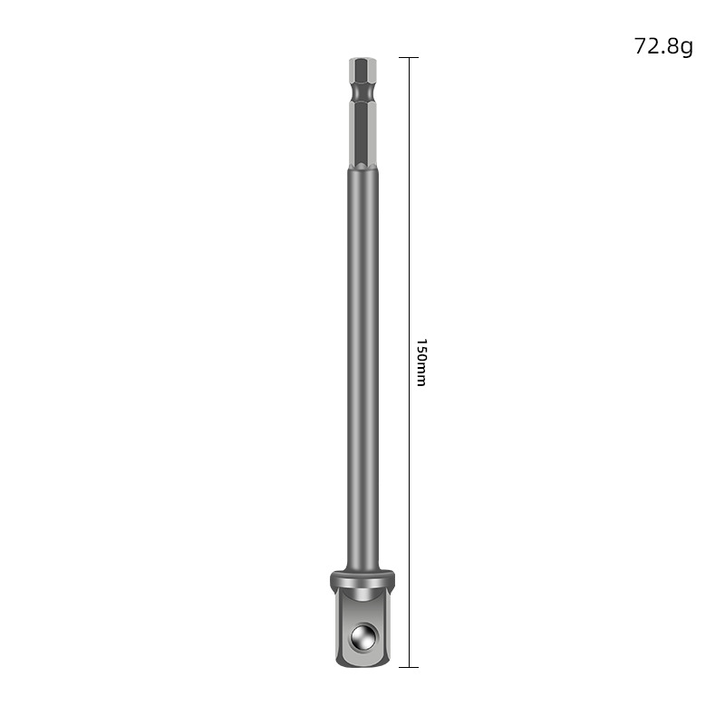 Mango hexagonal, varilla giradora cuadrada, conector de taladro eléctrico, llave eléctrica alargada, cabezal de varilla de conversión de conexión