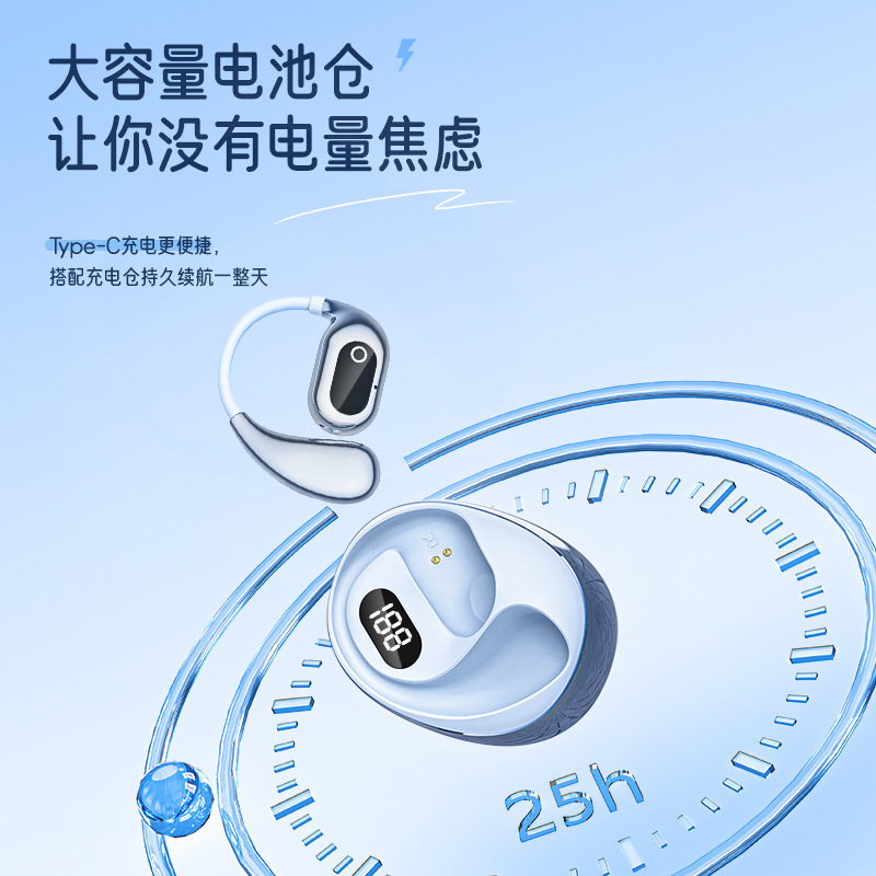 2025 新しいスマート AI 翻訳 XG99 Bluetooth ヘッドセット超長バッテリー寿命 OWS 非インイヤー外部再生耳掛けタイプ|undefined