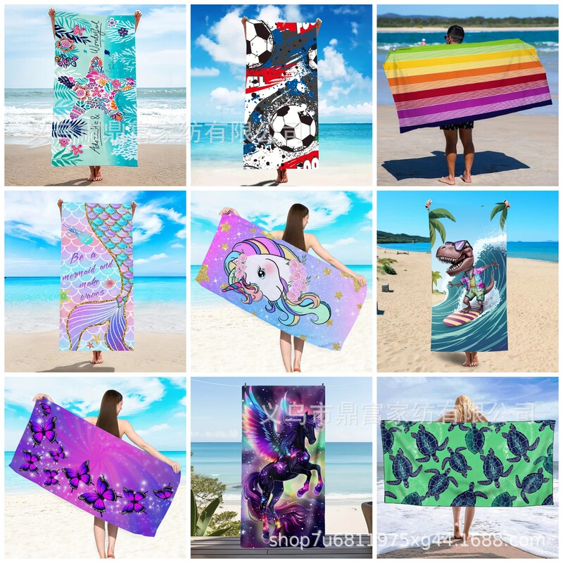 TEMU Cross-border Quick-drying Anti-sand Beach Towel Digital Printing Swimming Bath Towel Own Factory Can Send jit on behalf TEMU Cross-border Quick-drying Anti-sand Beach Towel Digital Printing Swimming Bath Towel Own Factory Can Send jit on behalf