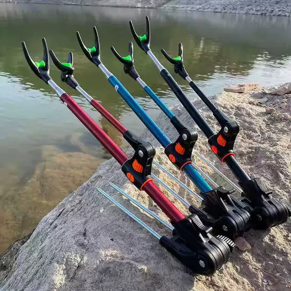 Color Stainless Steel Battery Bracket Dual-purpose Rod Stainless Steel Fishing Rod Trim Bracket Battery Stainless Steel Bracket