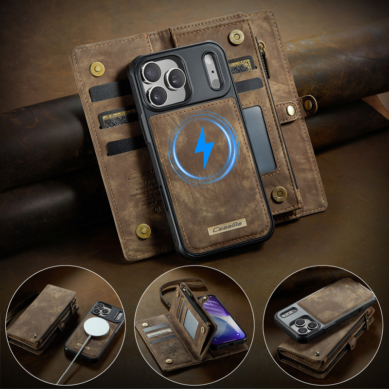 Suitable for Iphone18Pro Mobile Phone Leather Case, Samsung S26 Multi-Function Card-Inserting Flip Cover Two-In-One Zipper Bag Protection Suitable for Iphone18Pro Mobile Phone Leather Case, Samsung S26 Multi-Function Card-Inserting Flip Cover Two-In-One Zipper Bag Protection