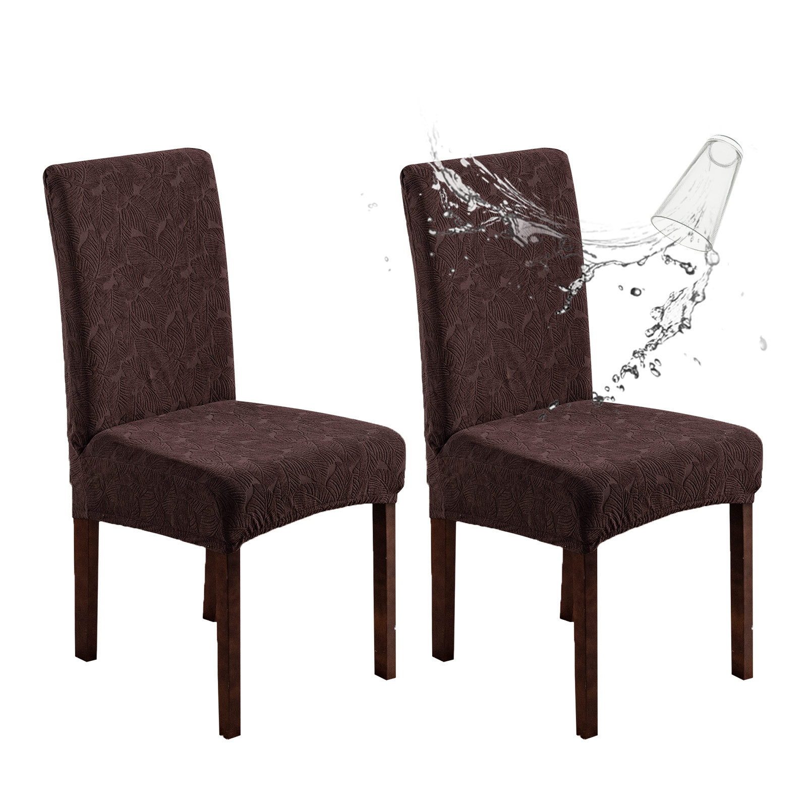 Funda para silla de bolsillo impermeable Funda para silla para el hogar Funda para silla jacquard impermeable Funda para silla impermeable