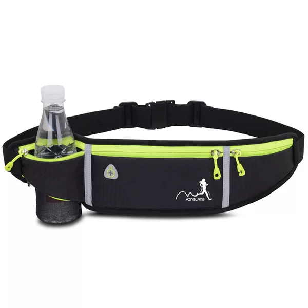 Yinglang Sports Water Bottle Waist Bag for Men and Women, Outdoor Gear, Close-Fitting Elastic Waist Bag, Marathon Running Phone Waist Bag
