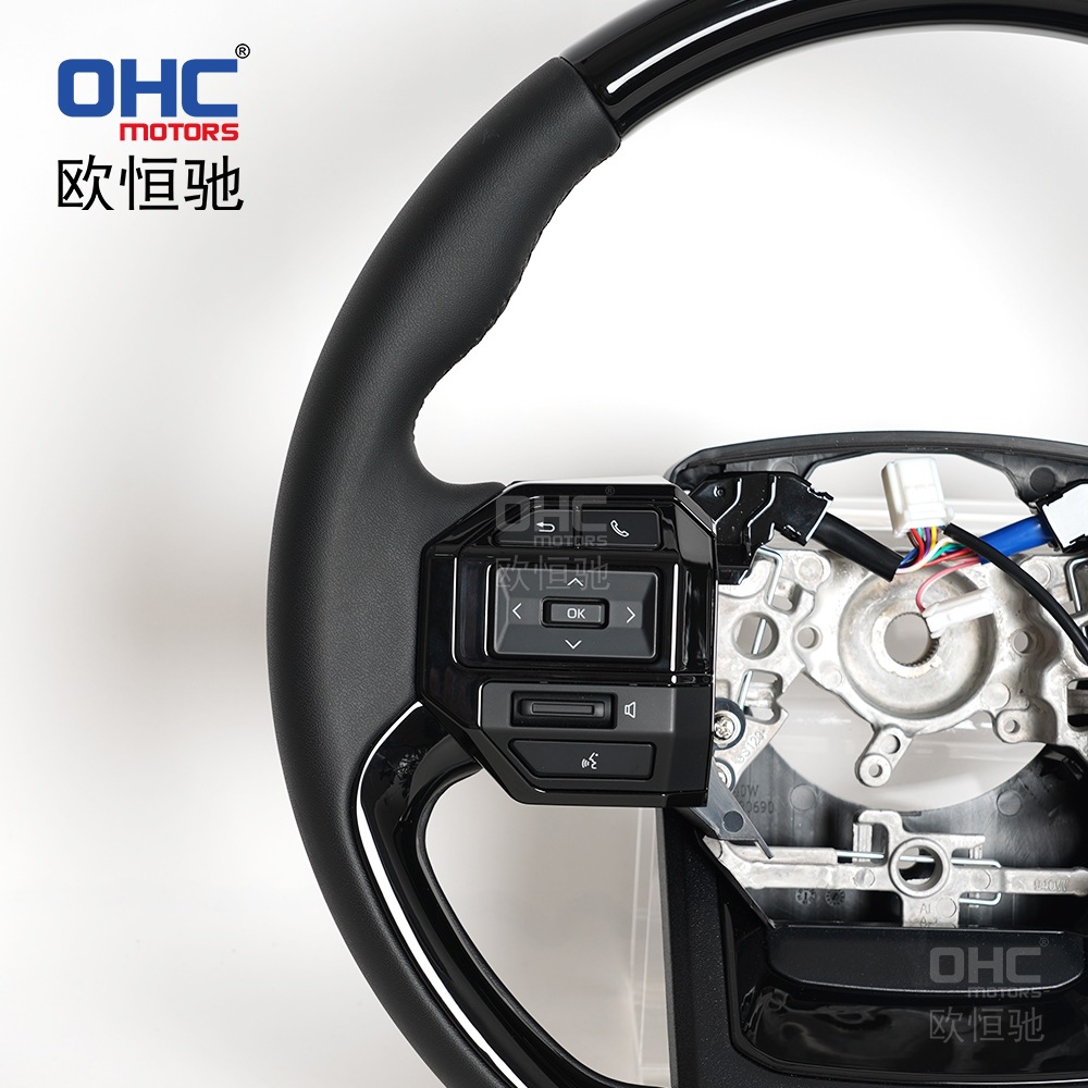 Popular Foreign Trade Item Suitable for All Toyota Models, Old to New Lc250 Prado Round-Bottom Steering Wheel Assembly