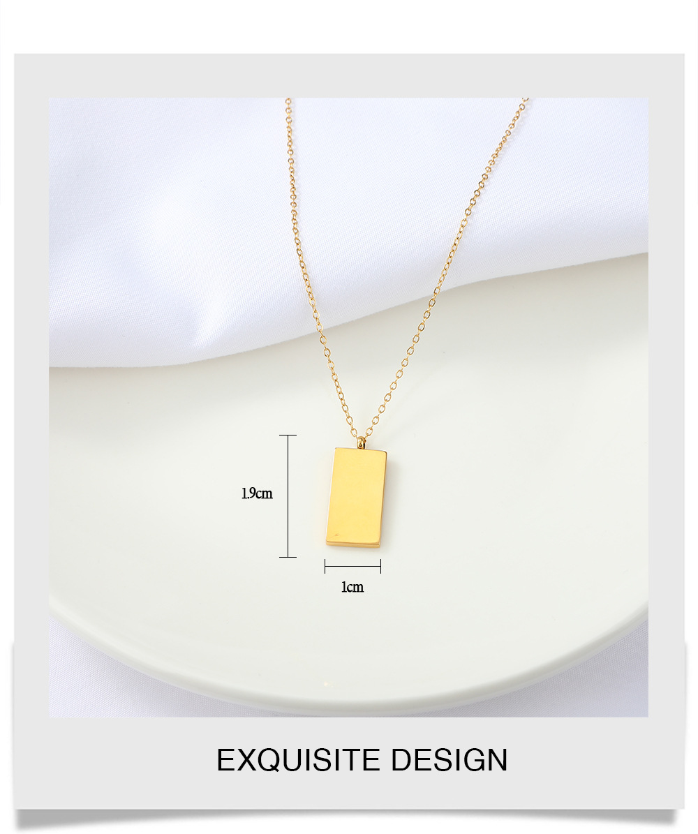 Nihaojewelry Simple Tarot Pendant Stainless Steel Necklace Wholesale Jewelry