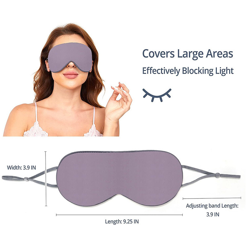 跨境温凉双面柔软可调节旅行航空午休睡眠遮光眼罩 Sleeping Mask|undefined