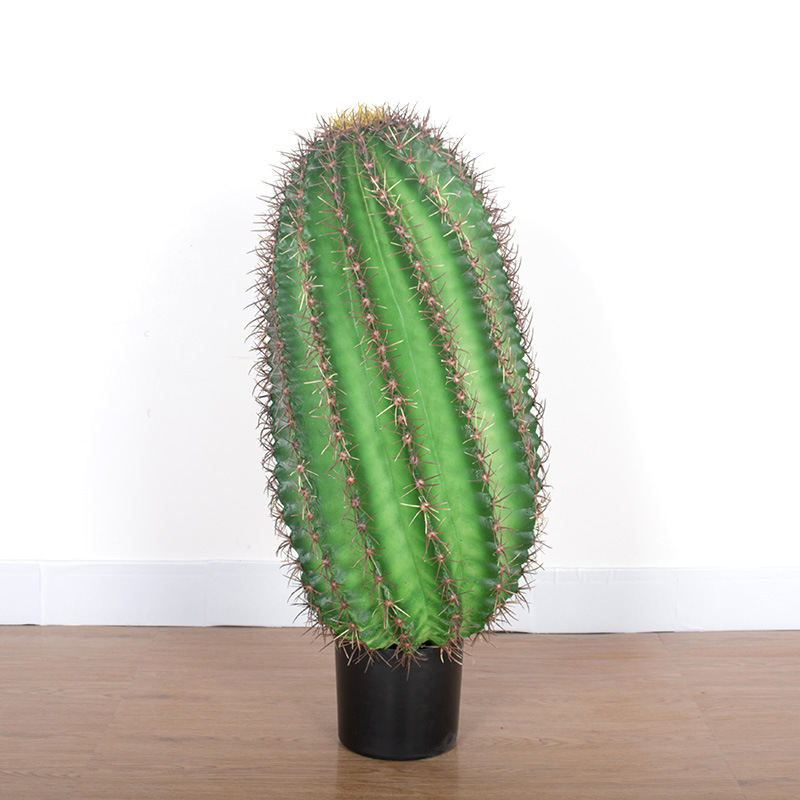 Planta tropical para paisajismo, columna de cactus de poliuretano, planta artificial grande en maceta, cactus de desierto, vara de medición decorativa. image 17