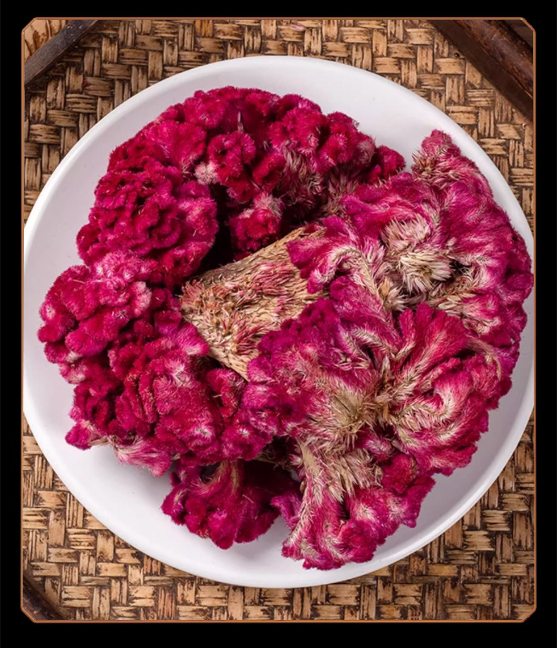 Red Cockscomb Flower Ji Guan Hua Dried Celosia Cristata 500g Traditional Herbal Tea Ingredient in use