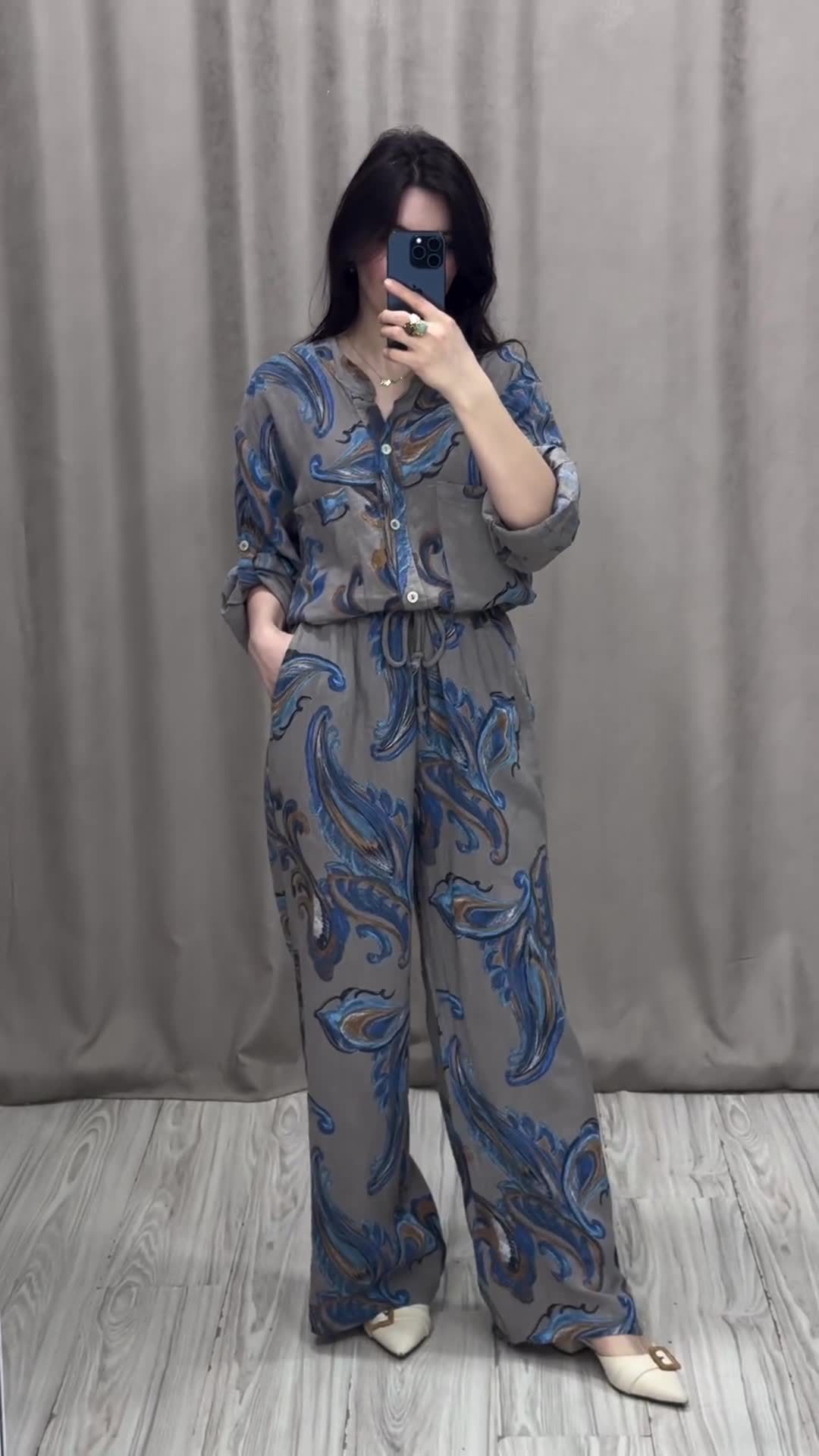 Women's Pant Set Forest Style Leisure Suit Comfortable Two Piece_voghion.com