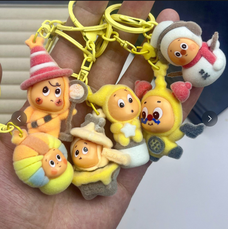 Colorful Flocking Star People DIY Jewelry Resin Accessories Keychain Trendy Toys Wholesale Creative Cute Cartoon Blind Bag Colorful Flocking Star People DIY Jewelry Resin Accessories Keychain Trendy Toys Wholesale Creative Cute Cartoon Blind Bag