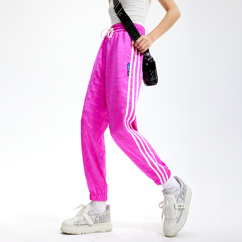 Special Offer: 109 Yuan. Tuogu Trendy Brand Spring and Summer Thin Ice Silk Straight-Leg Jogger Pants for Women, Casual Pants, Sports Long Pants
