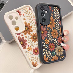 满屏花草适用三星Galaxy S25plus手机壳SamsungA73跨境S24时尚A71