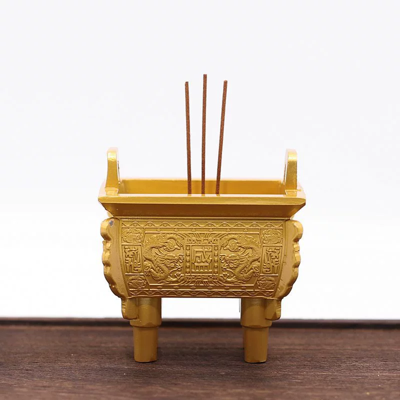 Курильница для домашнего использования, курильница для Будды, курильница для дома, четырехногая курильница, подставка для благовоний из сандалового дерева и агара.