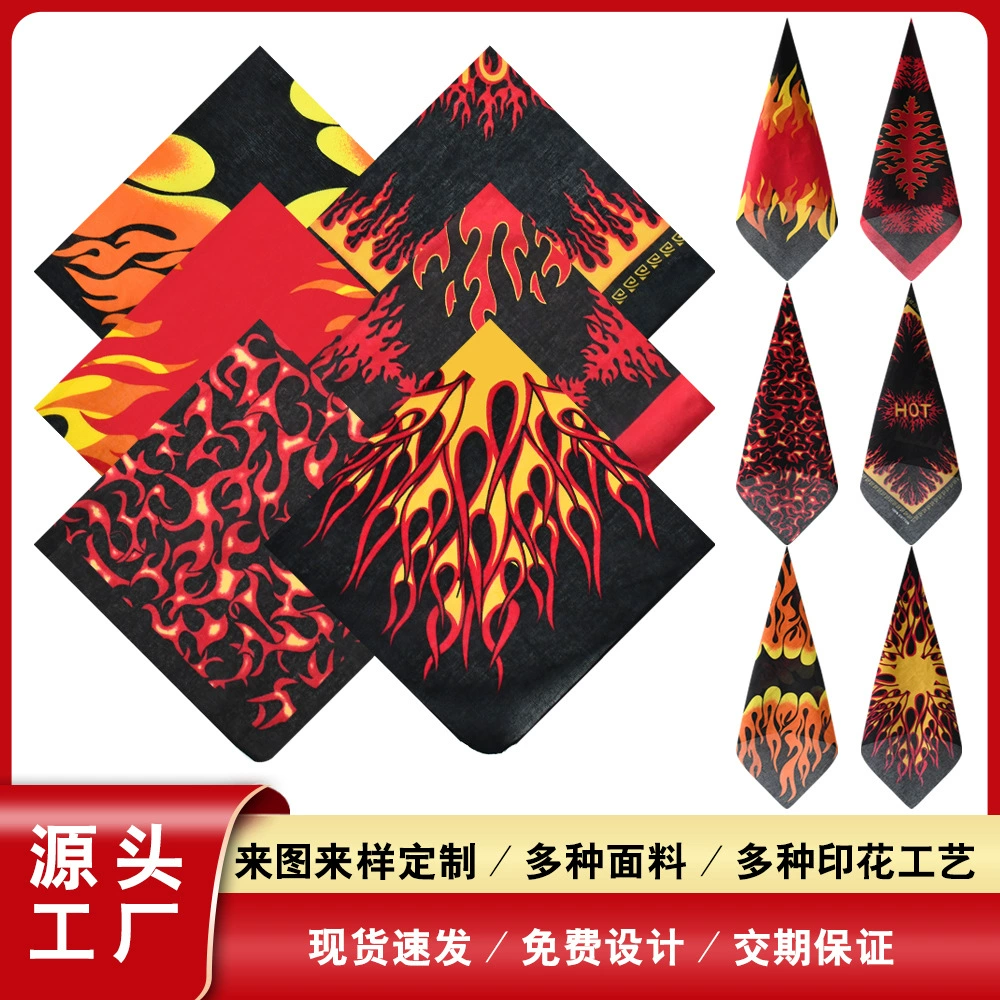 Европейская и американская мода Хэллоуин пламя хлопок тюрбан уличный танец тренд хип-хоп Многофункциональный Джокер в наличии Оптовая площадь
