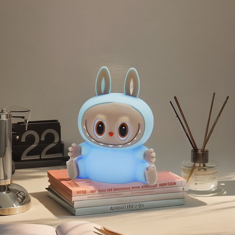拉布布硅胶小夜灯儿童卧室床头拍拍灯生日礼品氛围灯小台灯拍拍灯|undefined